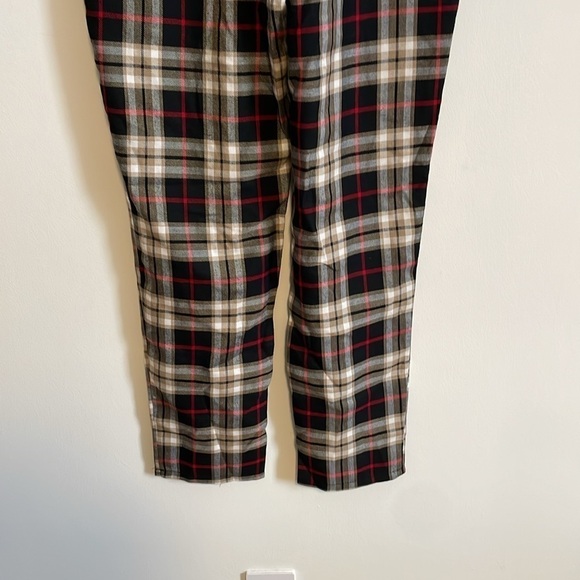 Nasty Gal Plaid Trousers - Red, Black, White - Picture 11 of 16